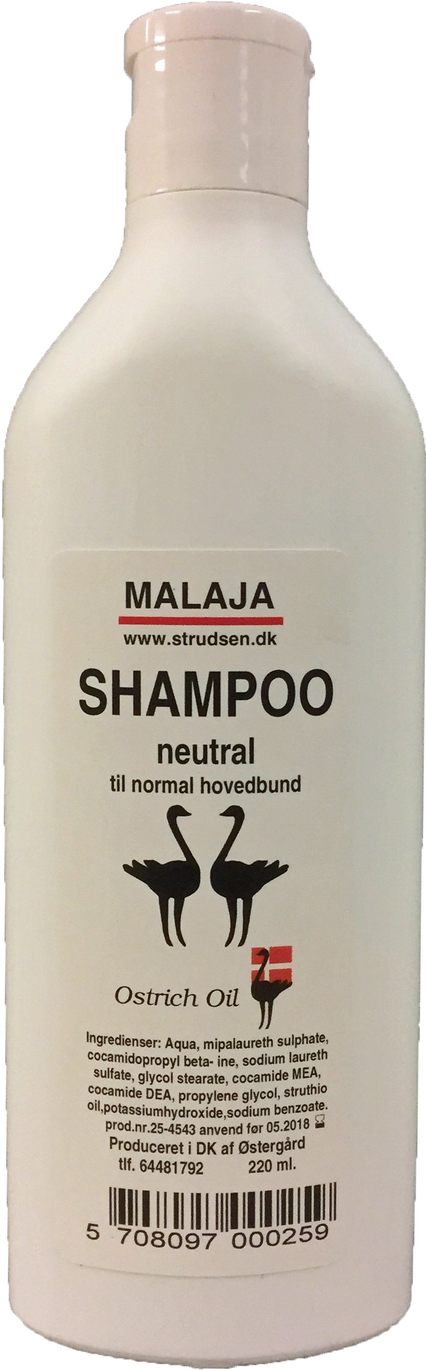 Shampoo normal hovedbund neutral - Shampoo og hårkur - Strudsen.dk